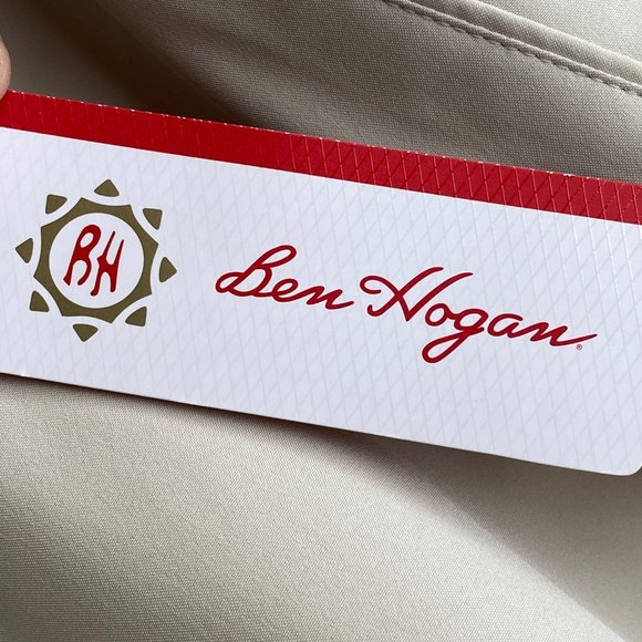 Ben Hogan Dress Pants Men's Size 36X32 Beige Flat Front Flex Waist Pockets New - Picture 7 of 12